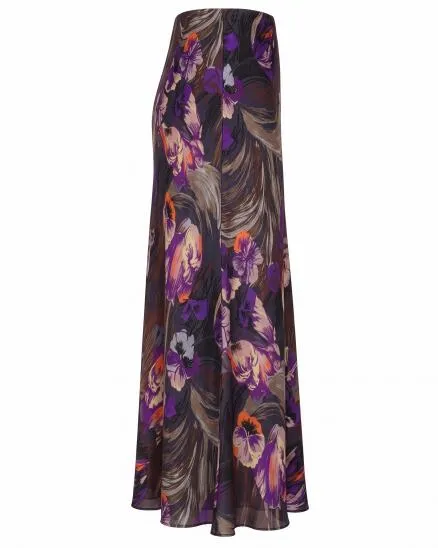 Satin Rock Blumenmuster in bunt von Made in Italy