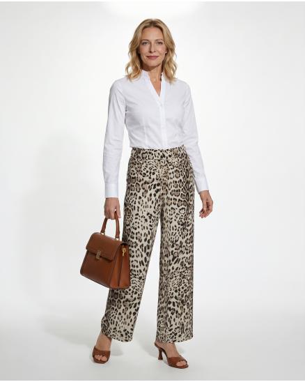 Satinhose Leo mit Seide in beige von Style Touch