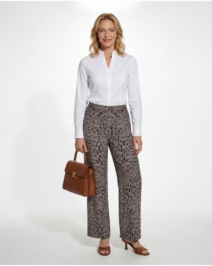 Satinhose Leo mit Seide in braun von Style Touch