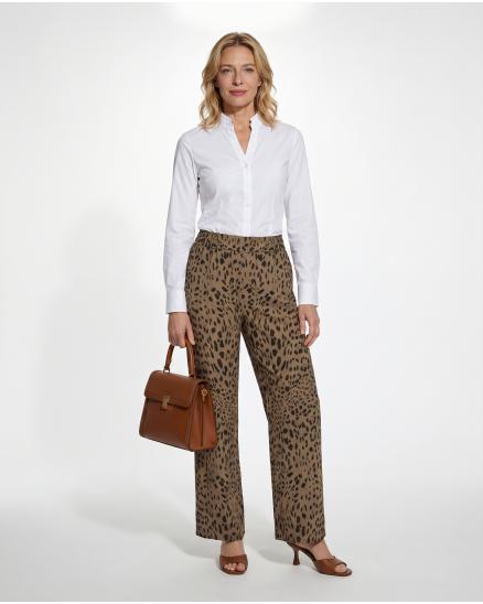 Satinhose Leo mit Seide in camel von Style Touch
