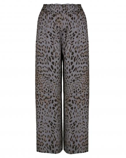 Satinhose Leo mit Seide in grau von Style Touch