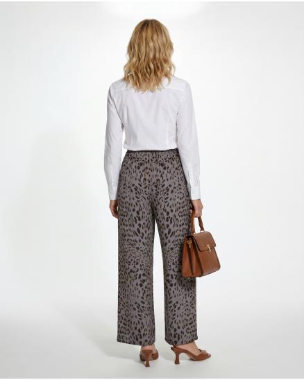 Satinhose Leo mit Seide in grau von Style Touch