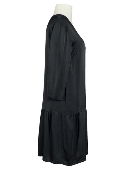 Satinkleid mit Seide in schwarz von Pronto Moda