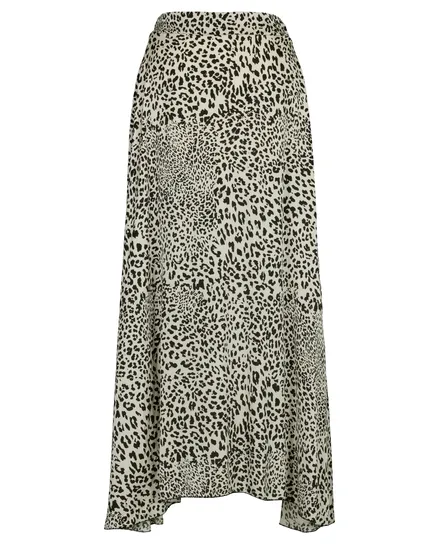 Satinrock Leoprint in schwarz creme von IMPRESS
