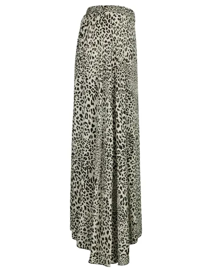 Satinrock Leoprint in schwarz creme von IMPRESS