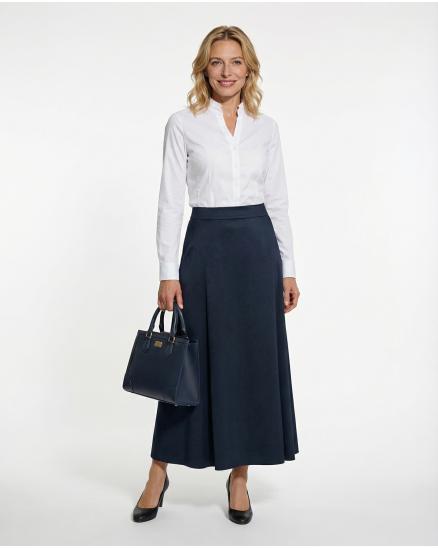 Satinrock mit Seide in blau von Selected Touch