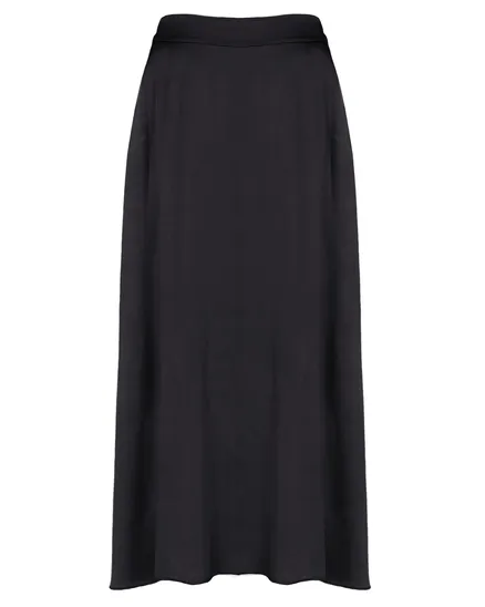 Satinrock mit Seide in schwarz von Selected Touch