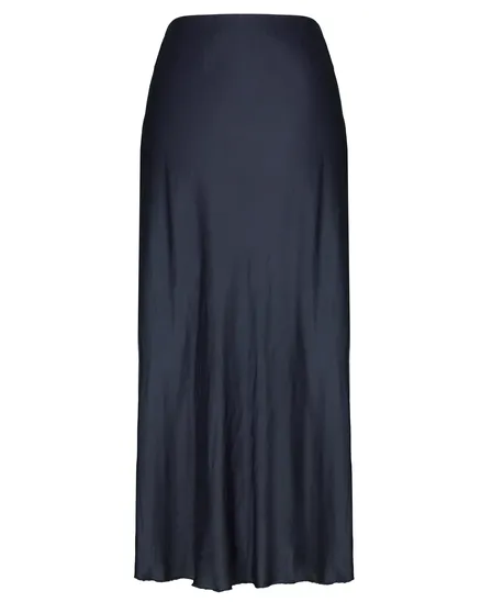 Satinrock Viskose in blau von Made in Italy
