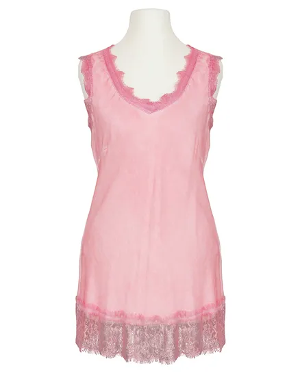 Satintop Spitze in rosa von Spaziodonna