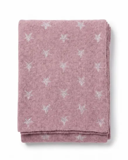 Schal Sterne mit Cashmere in beere von Moda Italia