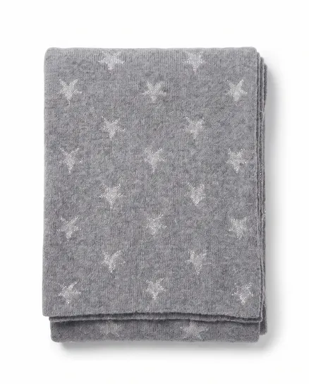 Schal Sterne mit Cashmere in grau von Moda Italia