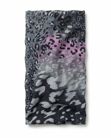 Schlauchschal gemustert in grau von fashion made in italy