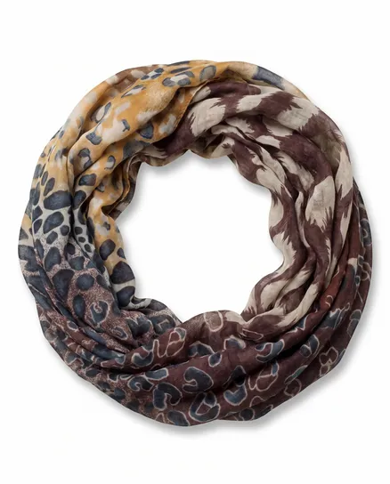 Schlauchschal gemustert in terra von fashion made in italy