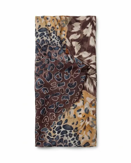 Schlauchschal gemustert in terra von fashion made in italy