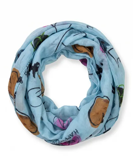 Schlauchschal mit Print in t�rkis von FASHION