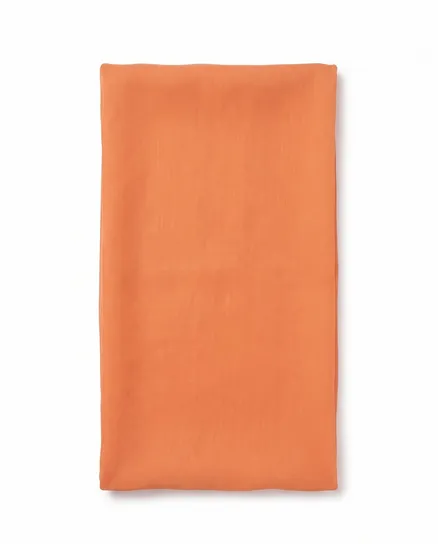 Schlauchtuch Loop mit Seide in orange von fashion made in italy
