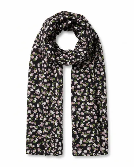 Schultertuch Schal Baumwolle in schwarz von FASHION