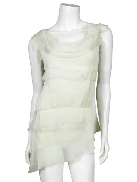 Shirt mit Seide in beige von Made in Italy