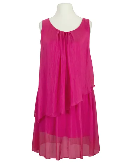 Seidentunika Lagenlook in pink von Spaziodonna
