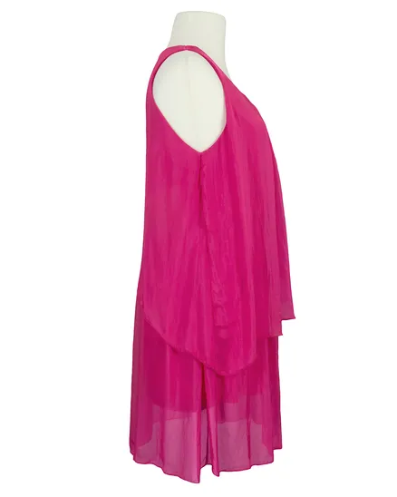 Seidentunika Lagenlook in pink von Spaziodonna