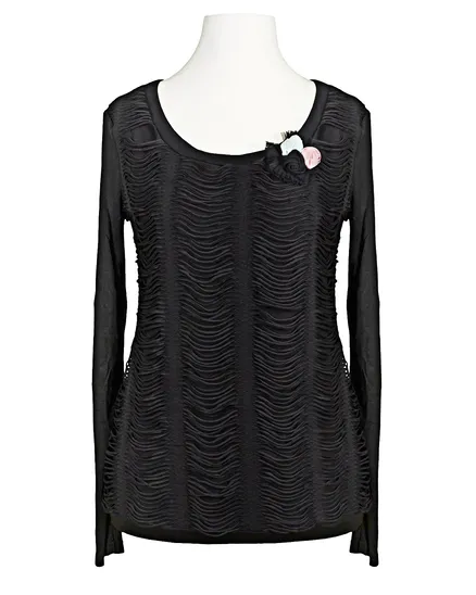 Shirt Jersey in schwarz von Exquisss Paris