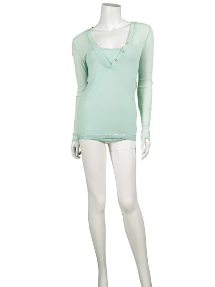 Shirt 2-tlg. in mint von Diana