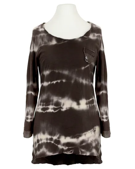 Shirt Batik in braun von Carla Giannini