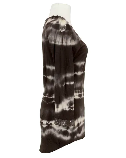 Shirt Batik in braun von Carla Giannini
