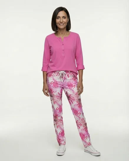 Shirt Baumwolle in pink von New Collection