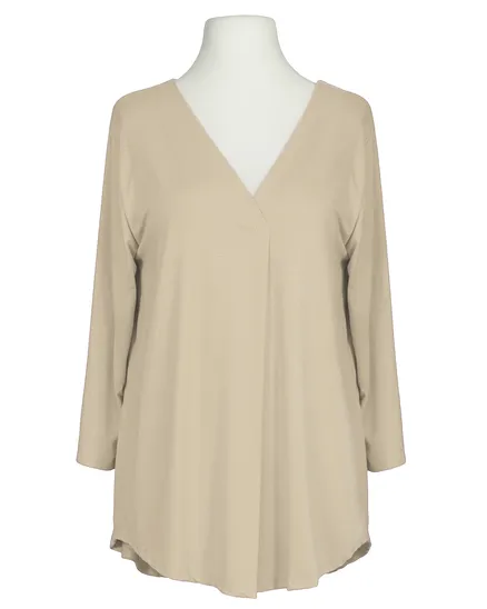 Shirt im Blusenstil in beige von Made in Italy