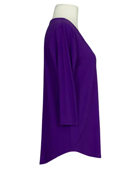 Shirt im Blusenstil in lila von Made in Italy