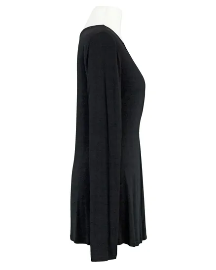 Shirt mit Raffung in schwarz von S-twelve