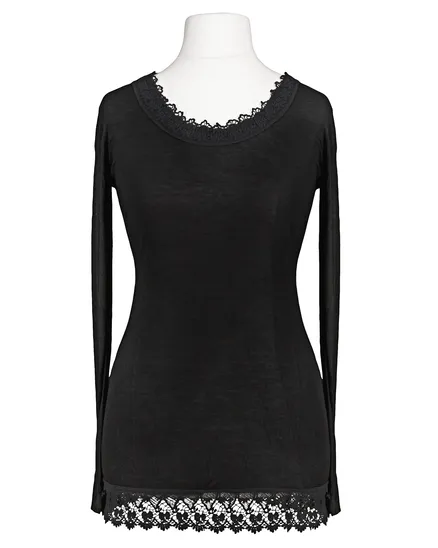 Shirt mit Spitze in schwarz von RESTART