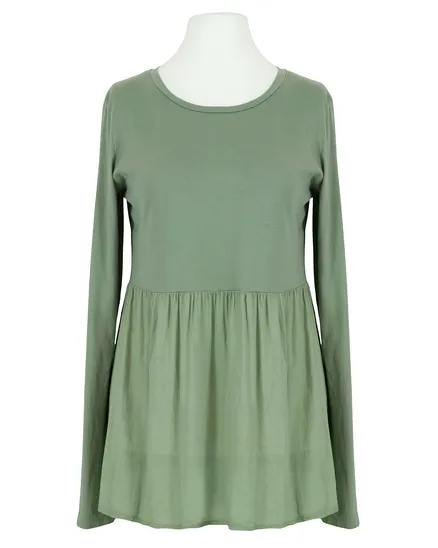 Shirt mit Volant in khaki von Selected Touch