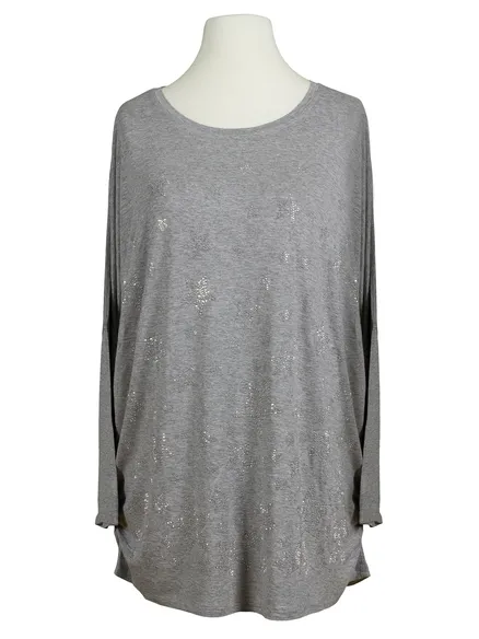 Shirt Sterne in grau von To Shine