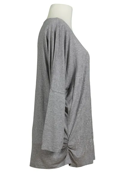Shirt Sterne in grau von To Shine