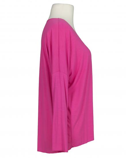 Shirt V-Ausschnitt in pink von New Collection