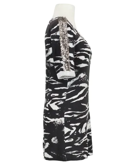 Shirt Zebra Look in schwarz von Farfalla