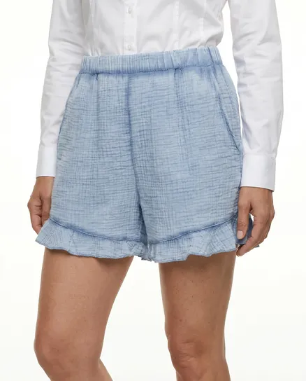 Shorts Musselin in blau von Selected Touch