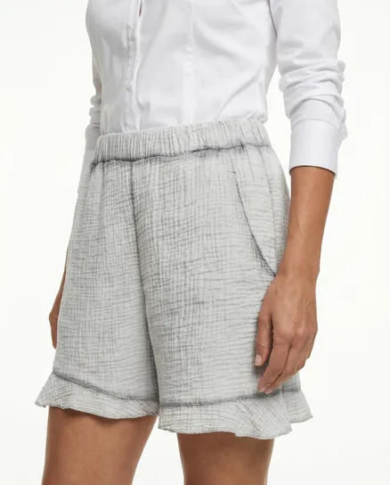Shorts Musselin in grau von Selected Touch