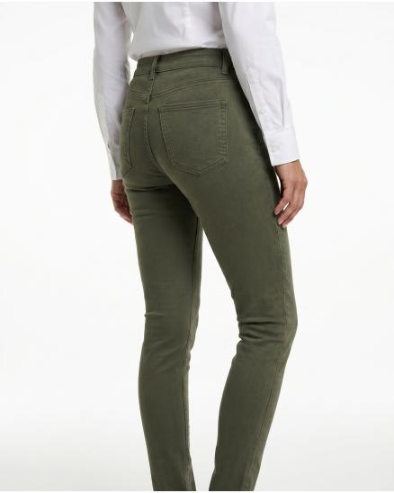 Skinny Hose Stretch in oliv von N.Carter