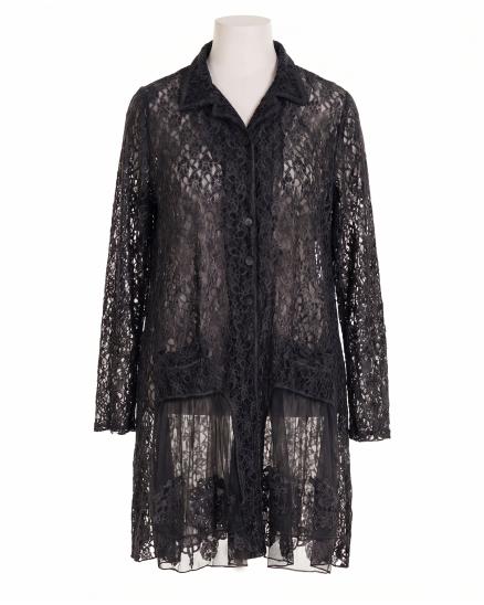 Spitzenjacke mit Seide in schwarz von Manga