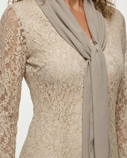 Spitzenkleid in beige von Montan