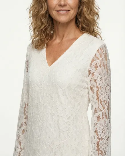 Spitzenkleid in ecru von Respect