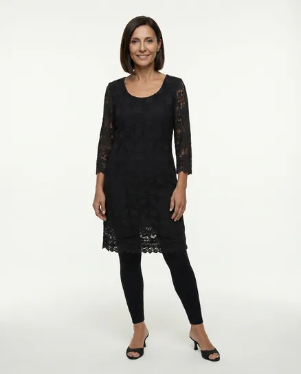 Spitzenkleid in schwarz von Ambra