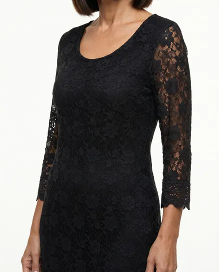 Spitzenkleid in schwarz von Ambra