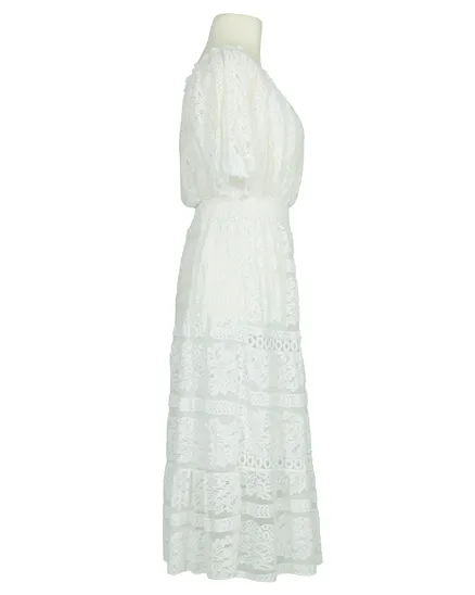 Spitzenkleid Baumwolle in wei� von H. Trend