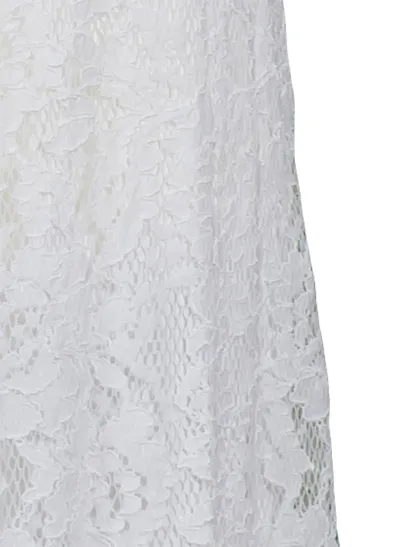 Spitzenkleid mit Seide in wei� von Diana