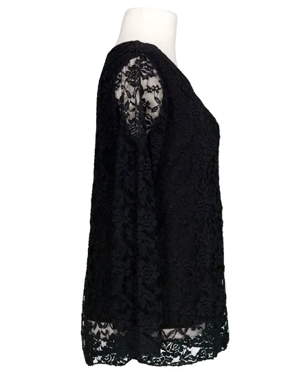 Spitzenshirt in schwarz von Diana