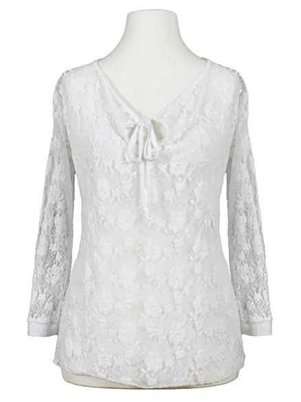 Spitzenshirt Floral in wei� von RESTART